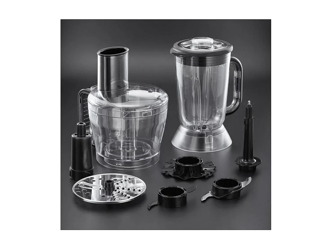 RUSSELL HOBBS 24730-56 Robot Cuisine Multifonction Desire, Hâche, Mixe, Tranche, Râpe, Lames Pétrin, Batteur - 7pcs