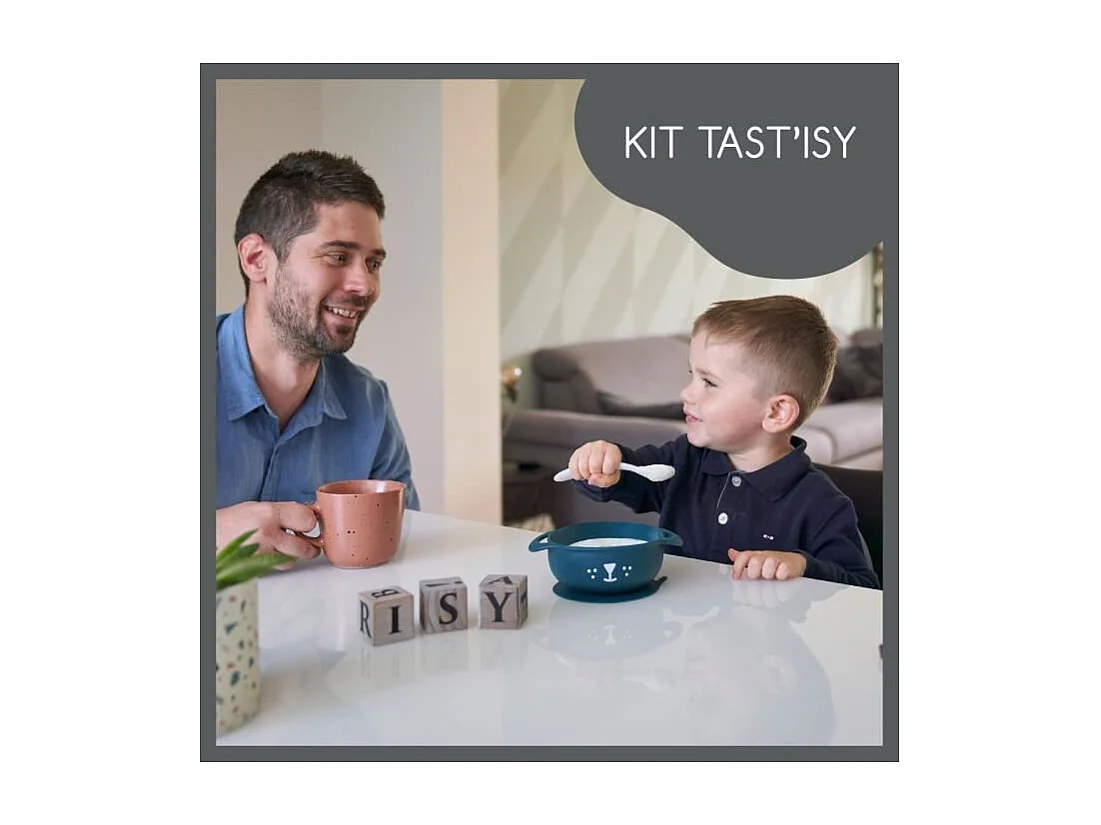 Babymoov Coffret repas 15-24 mois, TASTISY Chien Bleu