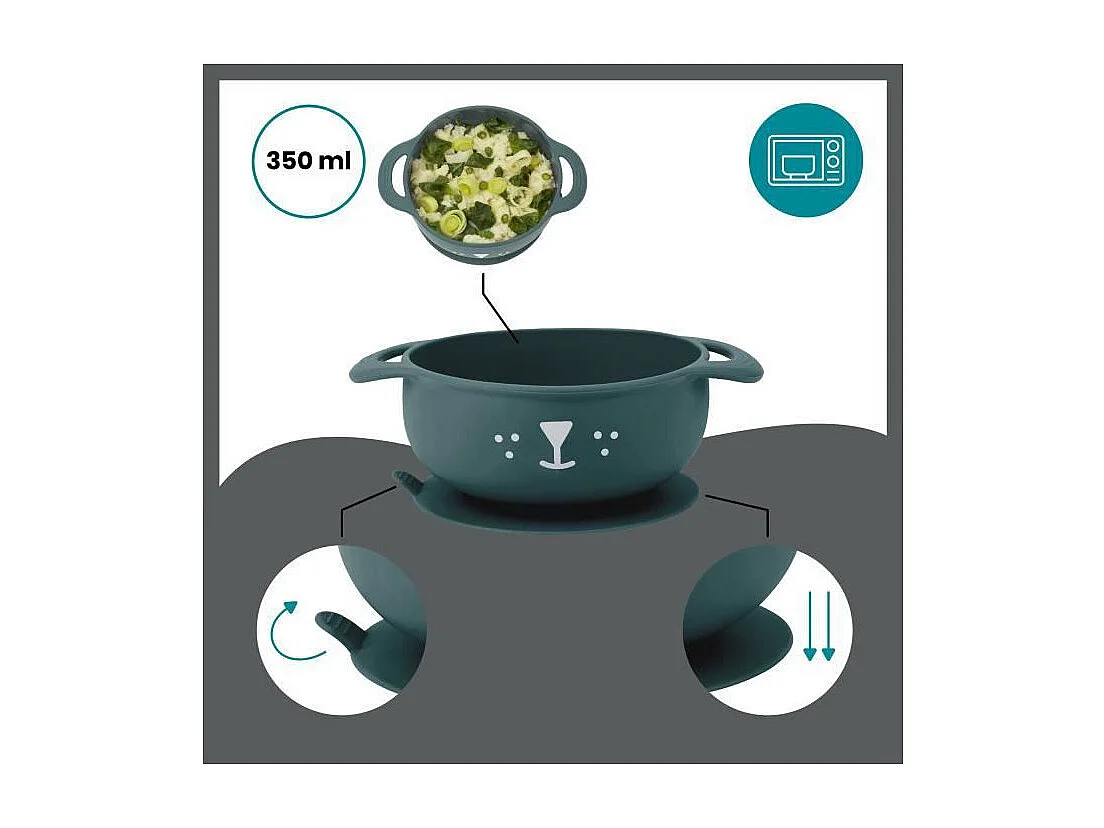 Babymoov Coffret repas 15-24 mois, TASTISY Chien Bleu