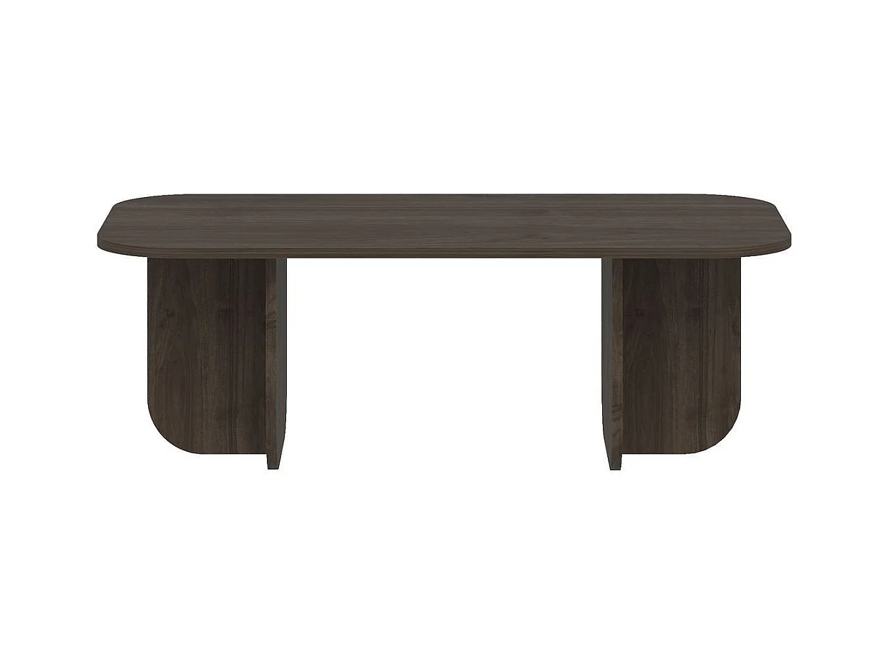 Table basse rectangulaire avec plateau aux bords arrondis L120 cm - BECAJ