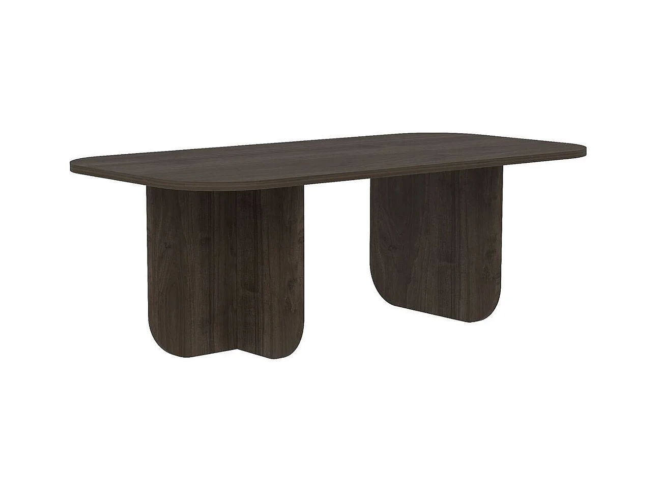 Table basse rectangulaire avec plateau aux bords arrondis L120 cm - BECAJ