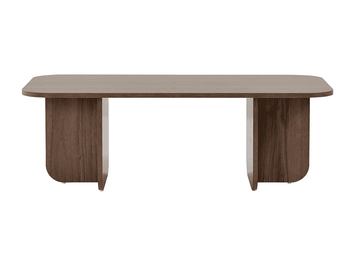 Table basse rectangulaire avec plateau aux bords arrondis L120 cm - BECAJ