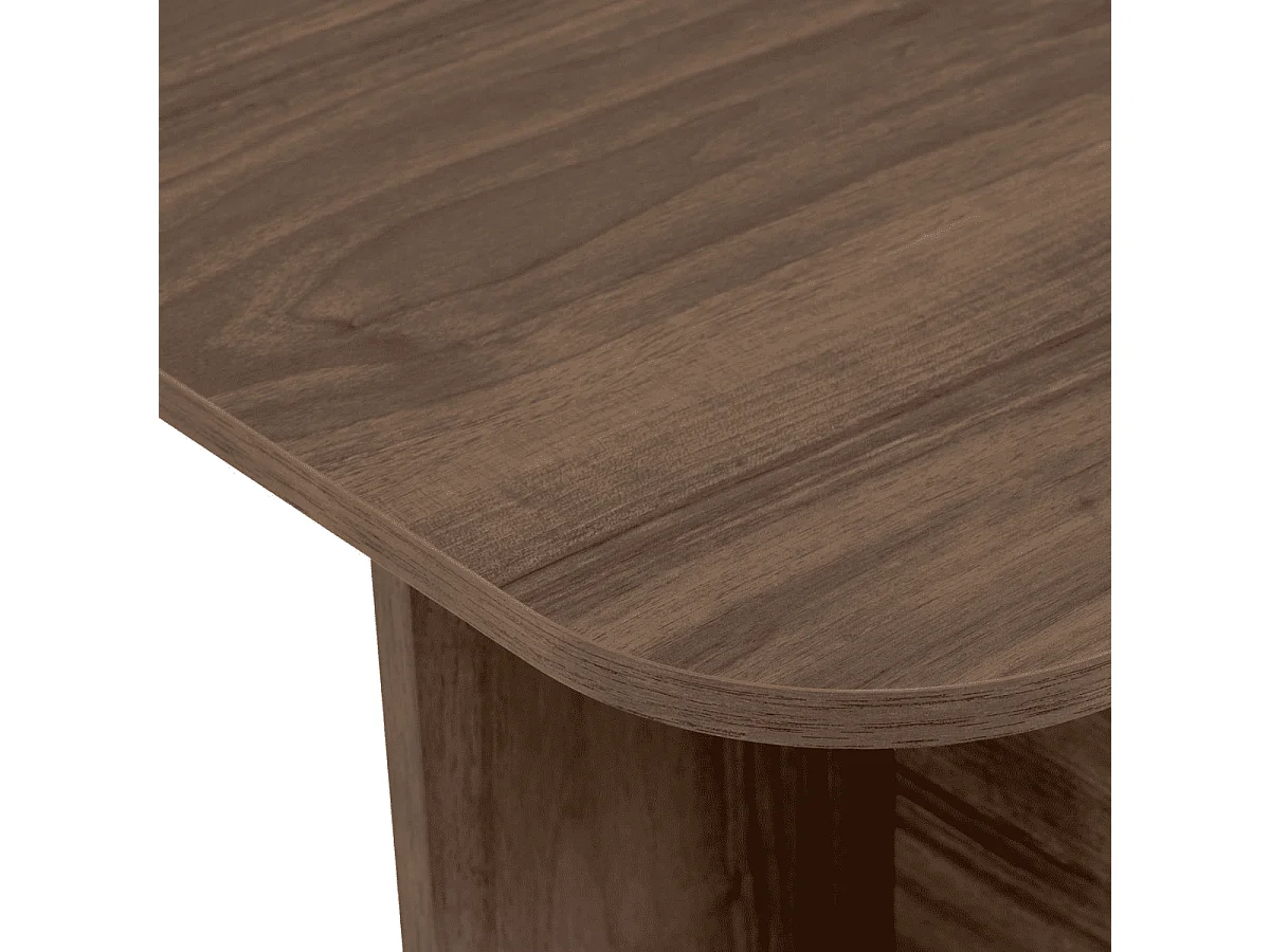 Table basse rectangulaire avec plateau aux bords arrondis L120 cm - BECAJ