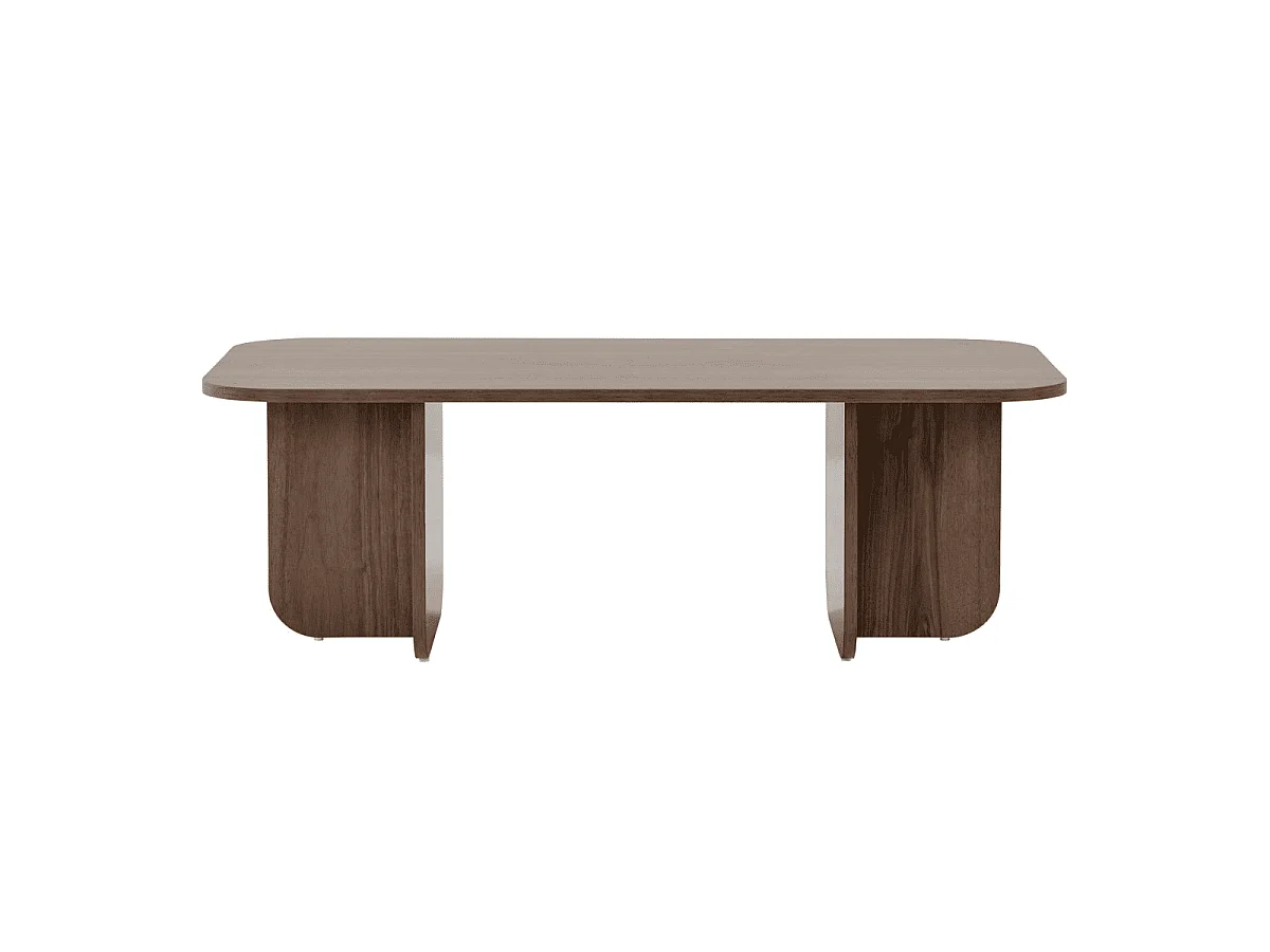 Table basse rectangulaire avec plateau aux bords arrondis L120 cm - BECAJ