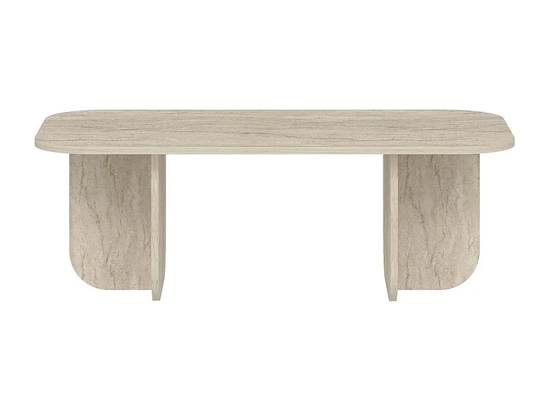 Table basse rectangulaire avec plateau aux bords arrondis L120 cm - BECAJ