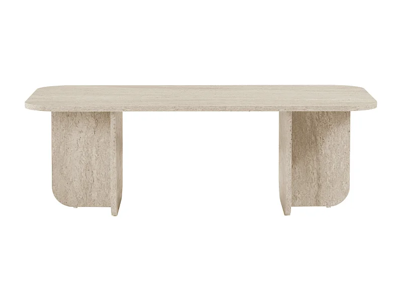 Table basse rectangulaire avec plateau aux bords arrondis L120 cm - BECAJ
