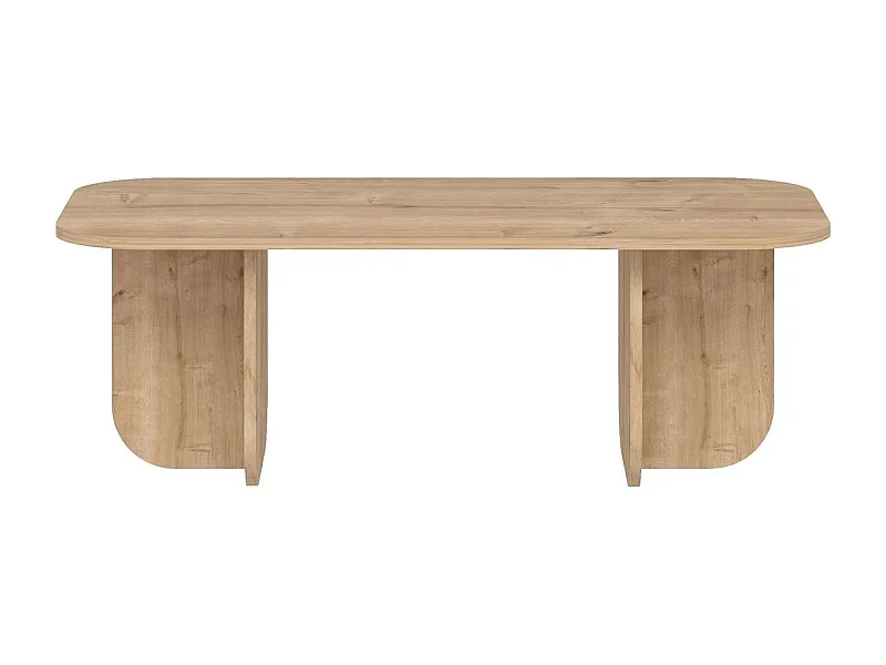 Rechteckiger Couchtisch mit abgerundeten Kanten, L120 cm - BECAJ