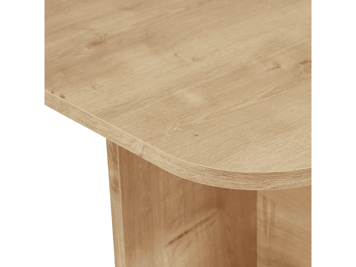 Rechthoekige salontafel met afgeronde randen L120 cm - BECAJ