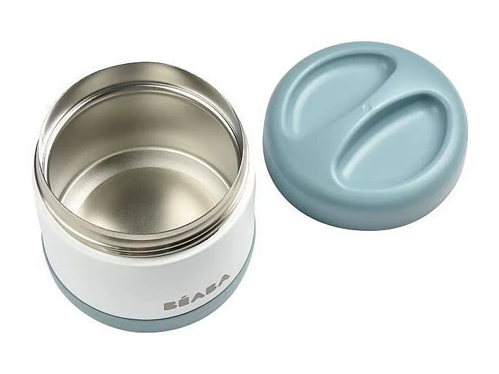 BEABA Portion de conservation inox isotherme 500 ml baltic blue/white
