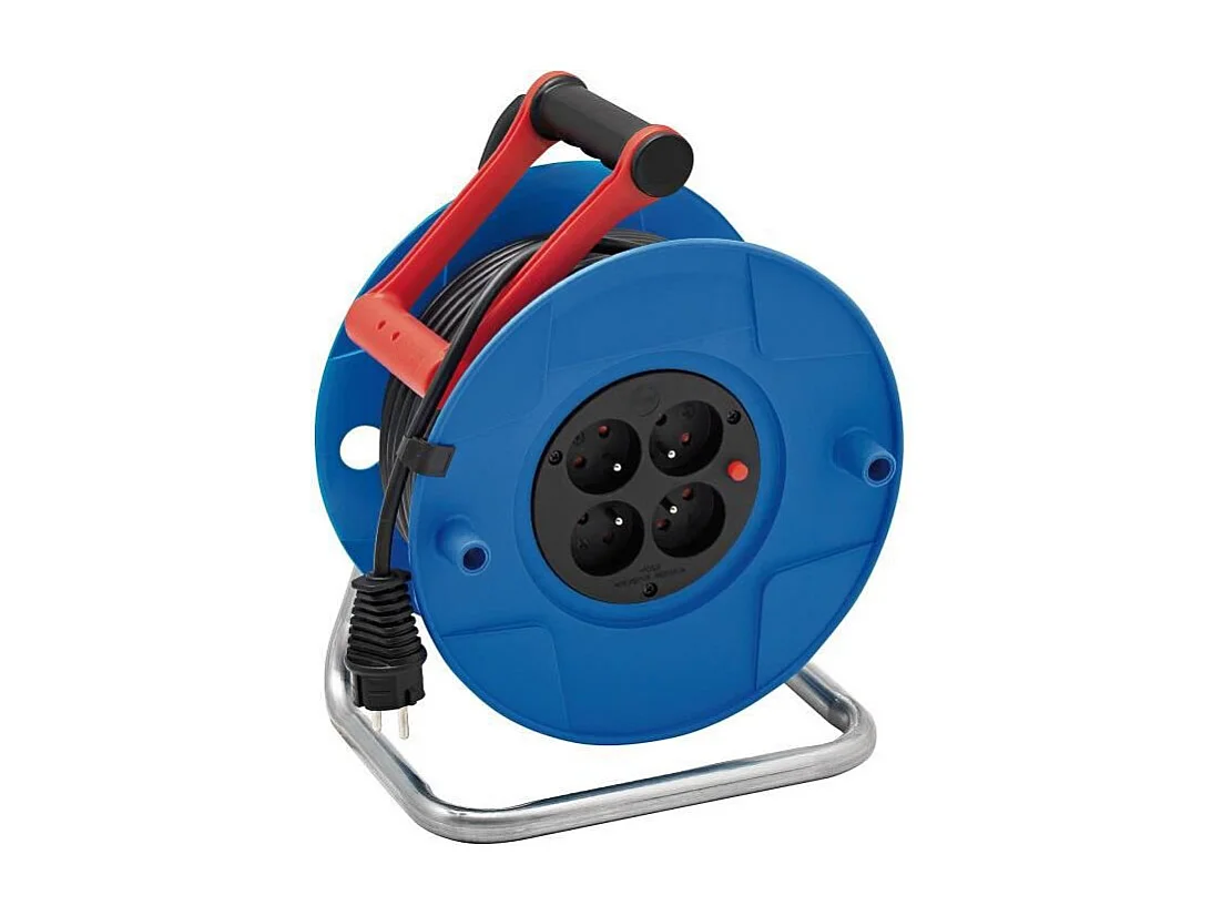 Enrouleur électrique STANDARD S BRENNENSTUHL 30m - 4 prises - Fabriqué en France