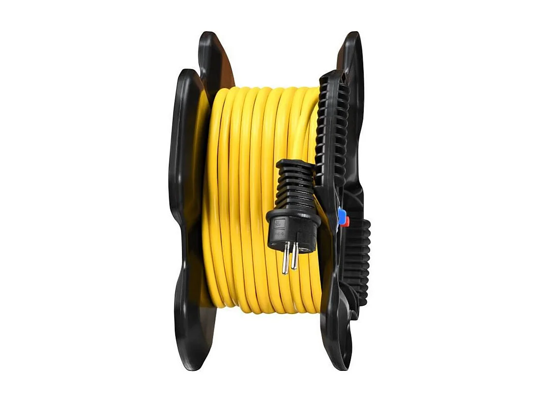 Enrouleur de câble COMPACT X-GUM BRENNENSTUHL 15m - 3 prises + 2 Ports USB - Fabriqué en France