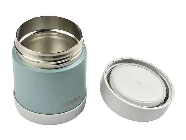 BEABA Portion de conservation inox isotherme 300 ml light mist/eucalyptus green
