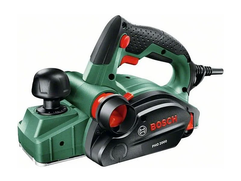 Rabot filaire Bosch - PHO 2000 Livre avec Fer reversible pour rabot en carbure, Cle six pans male, Carton