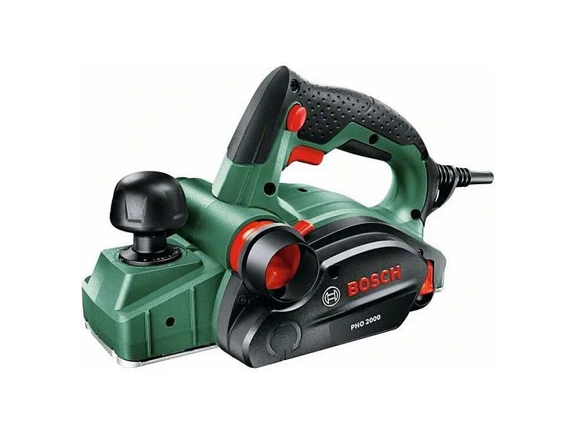 Rabot filaire Bosch - PHO 2000 Livre avec Fer reversible pour rabot en carbure, Cle six pans male, Carton