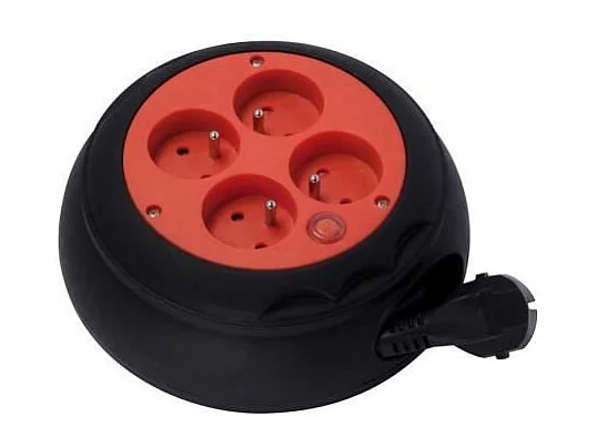 Enrolador Doméstico 4m com Disjuntor Térmico e 4 Tomadas 16A