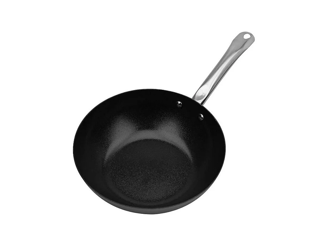 Wok acier carbone - GSW - AVANTI - 28 cm - Induction
