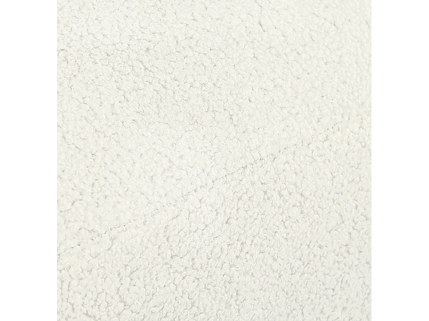 Pouf en Tissu Bouclé "Mark" 47cm Beige