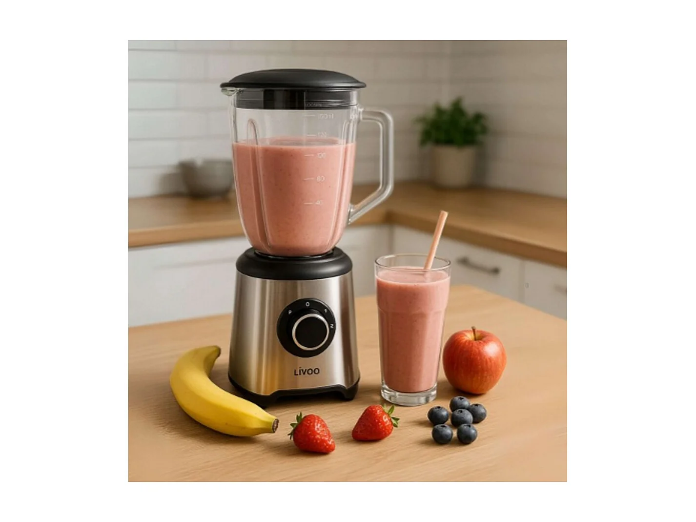 Livoo Blender 1.5l 600w argent - DOP249