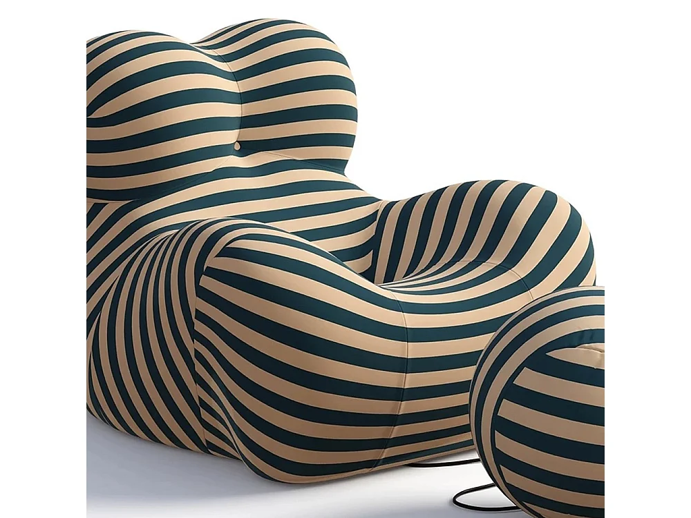 Canapé compressible petit ménage dossier confortable tissu doux style lazy gospel bleu jaune