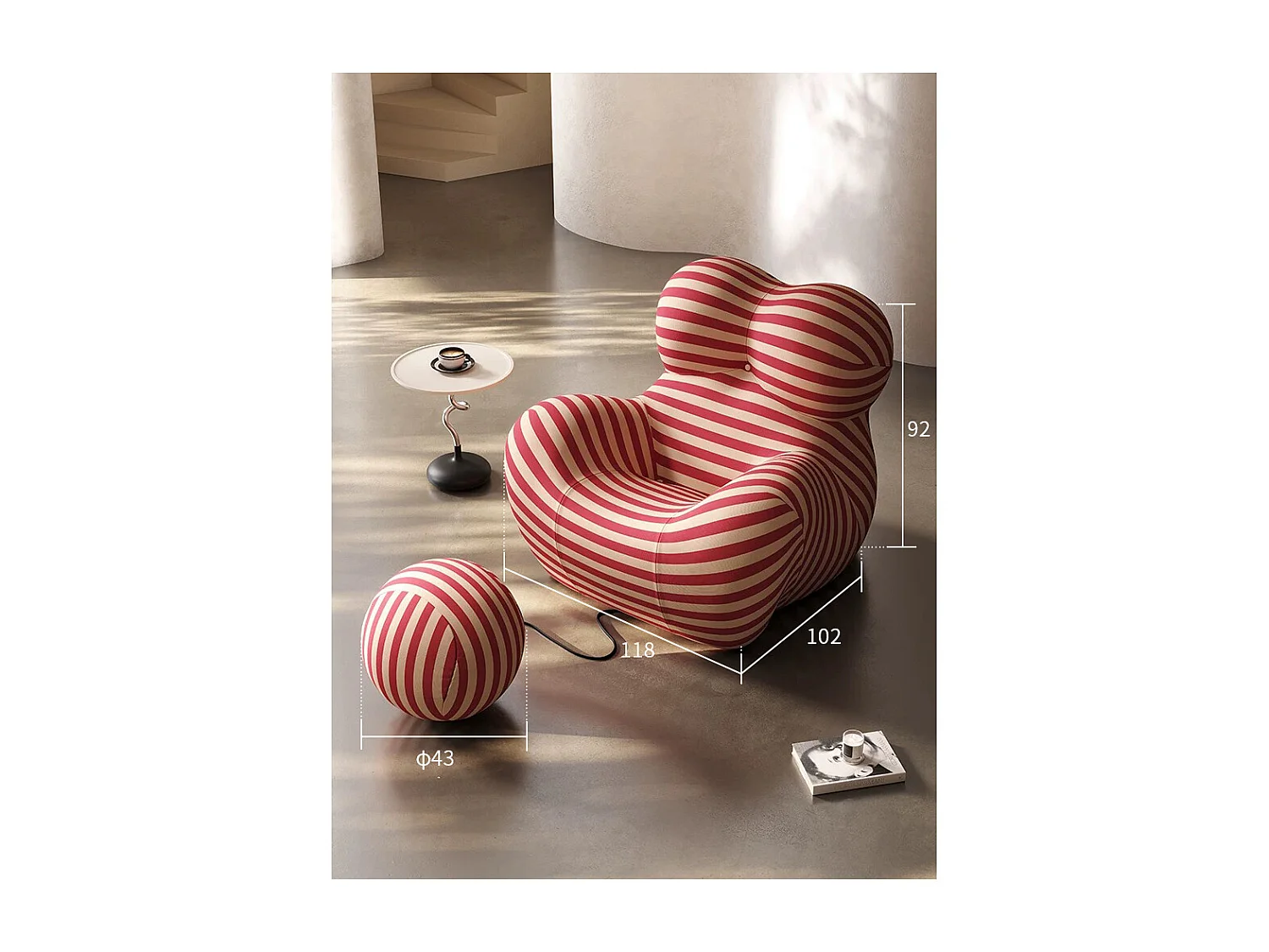 Canapé compressible petit ménage dossier confortable tissu doux style lazy gospel rouge jaune