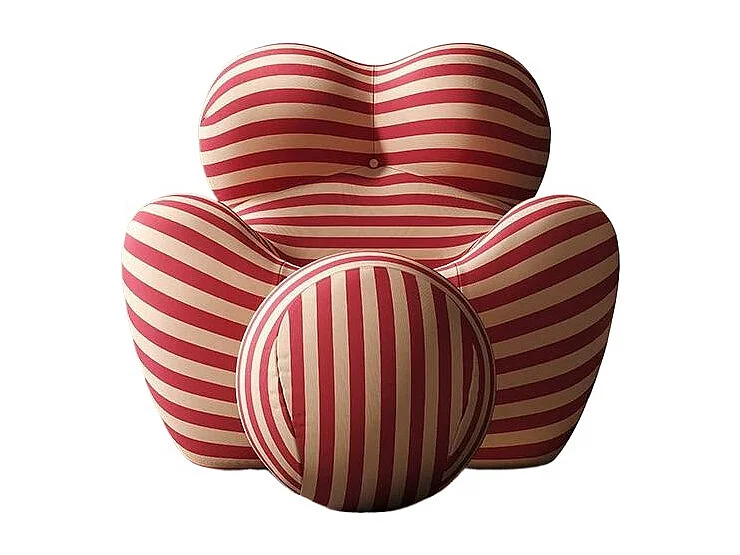 Canapé compressible petit ménage dossier confortable tissu doux style lazy gospel rouge jaune