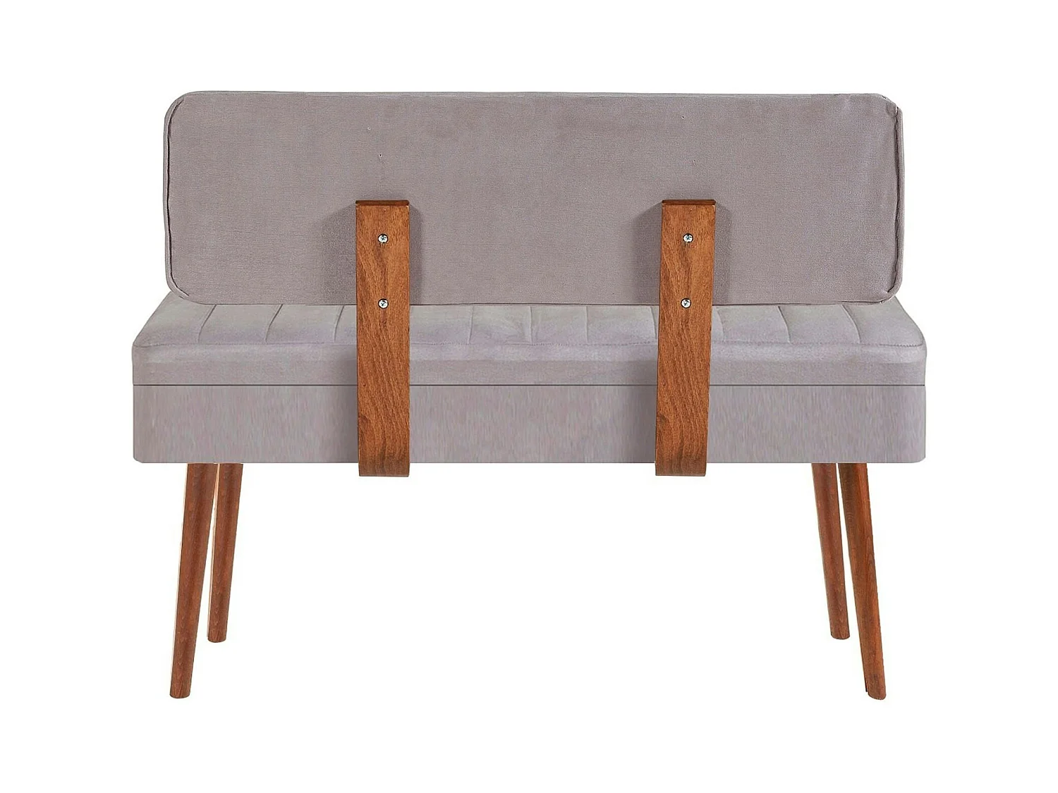 Banc d'entrée avec rangement - tissu gris JENA