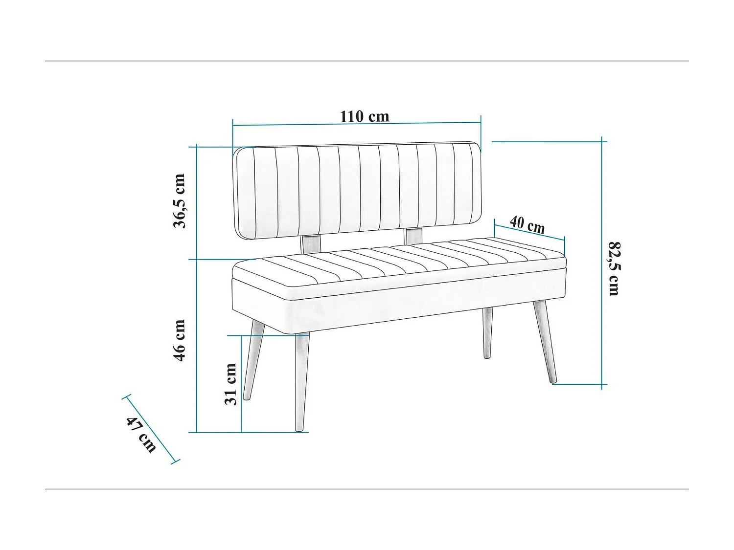 Banc d'entrée avec rangement - tissu gris JENA