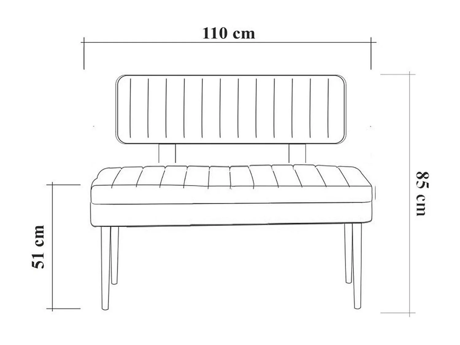 Banc d'entrée avec rangement - tissu rose poudré JENA