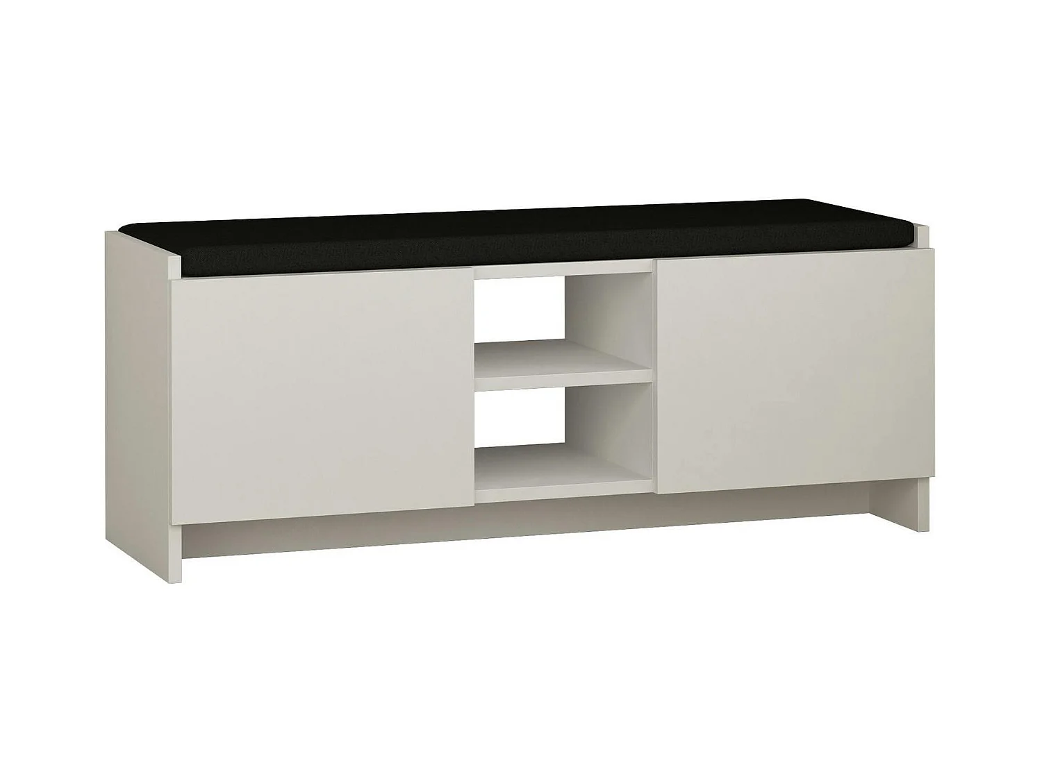 Banc d'entrée blanc avec rangement chaussures MARFA