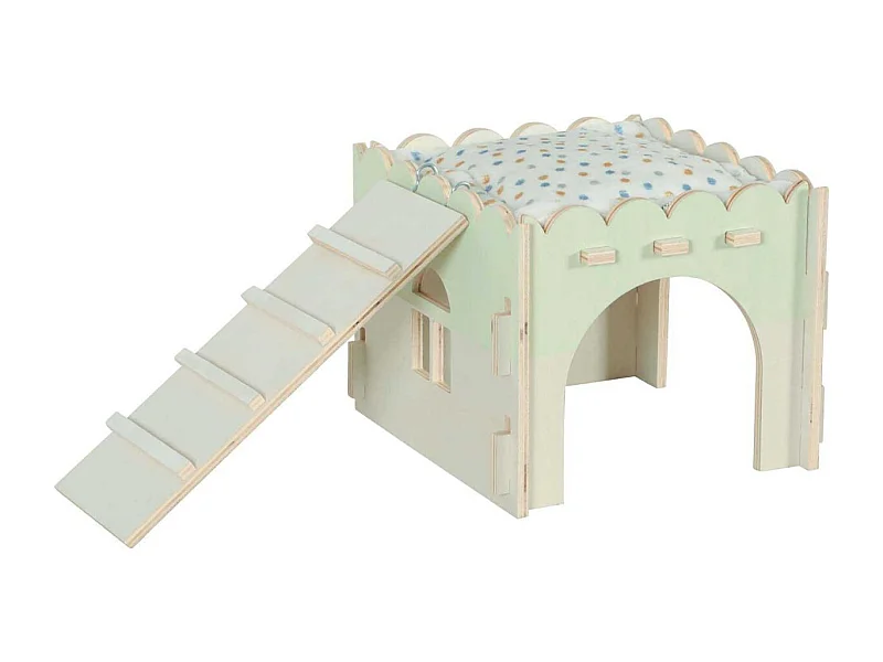 Maison en bois pour rongeurs Cosy Pour lapin nain