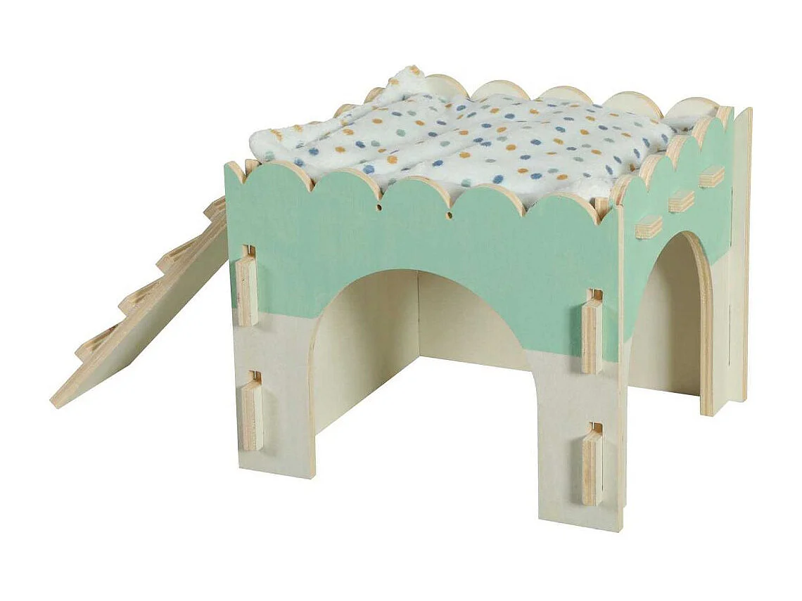 Maison en bois pour rongeurs Cosy Pour lapin nain