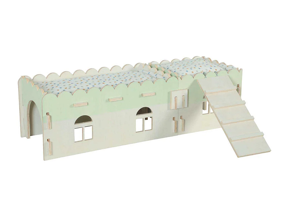 Maison en bois pour rongeurs Cosy Pour lapin nain