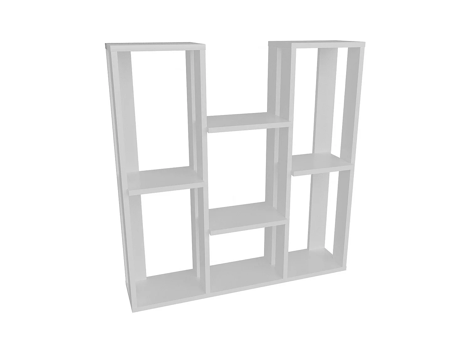 Etagère décorative blanche avec niches ouvertes MARFA