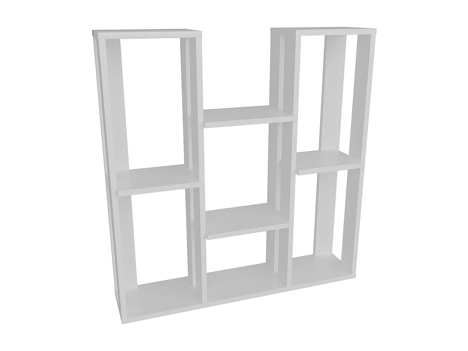 Etagère décorative blanche avec niches ouvertes MARFA