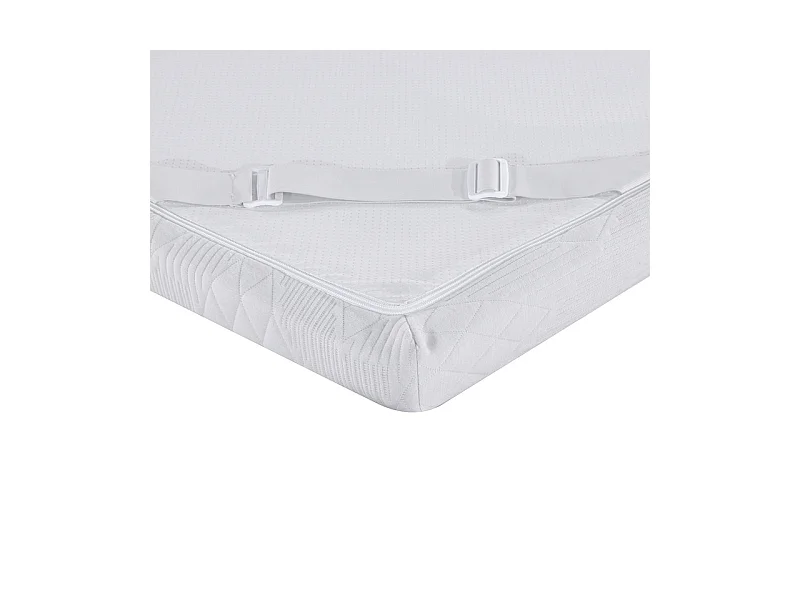 Surmatelas 160x200 cm ep 5,3 cm mousse mémoire de forme, housse stretch déhoussable, base antidérapante - PLUME