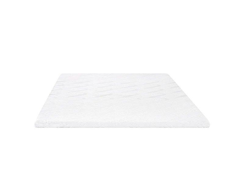 Topper 160x200 cm 5,3 cm viskoelastischer Schaum, abnehmbarer Stretchbezug, rutschfeste Unterseite - PLUME