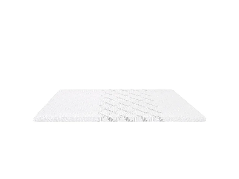 Topper 160x200 cm 5,3 cm viskoelastischer Schaum, abnehmbarer Stretchbezug, rutschfeste Unterseite - PLUME