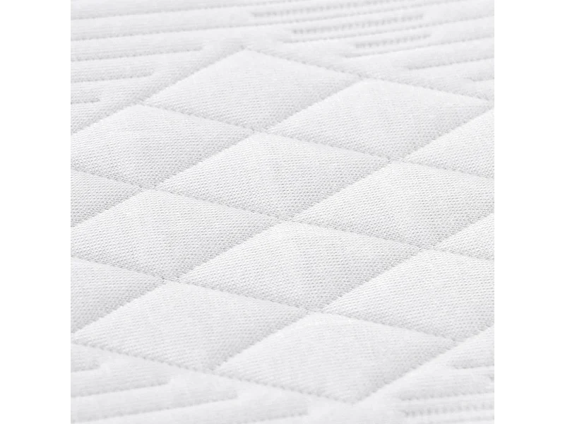 Topper 160x200 cm 5,3 cm viskoelastischer Schaum, abnehmbarer Stretchbezug, rutschfeste Unterseite - PLUME
