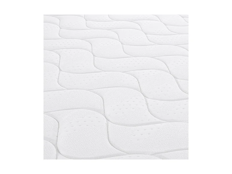 Matelas 140x190 cm ep 25 cm ressorts ensachés + mousses de confort, bords renforcés - THENEST