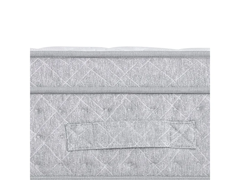 Matelas 140x190 cm ep 25 cm ressorts ensachés + mousses de confort, bords renforcés - THENEST