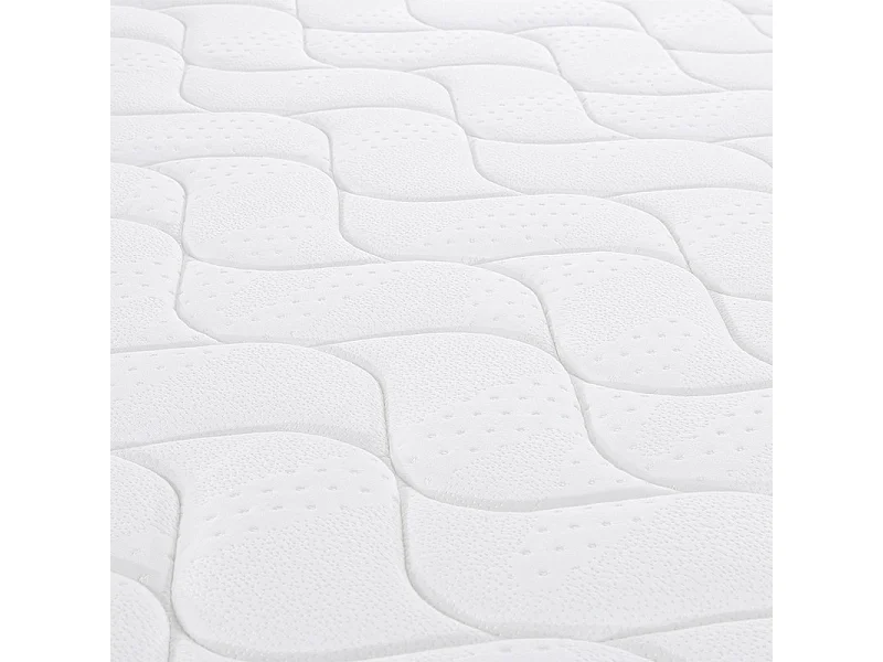 Matelas 140x190 cm ep 25 cm ressorts ensachés + mousses de confort, bords renforcés - THENEST