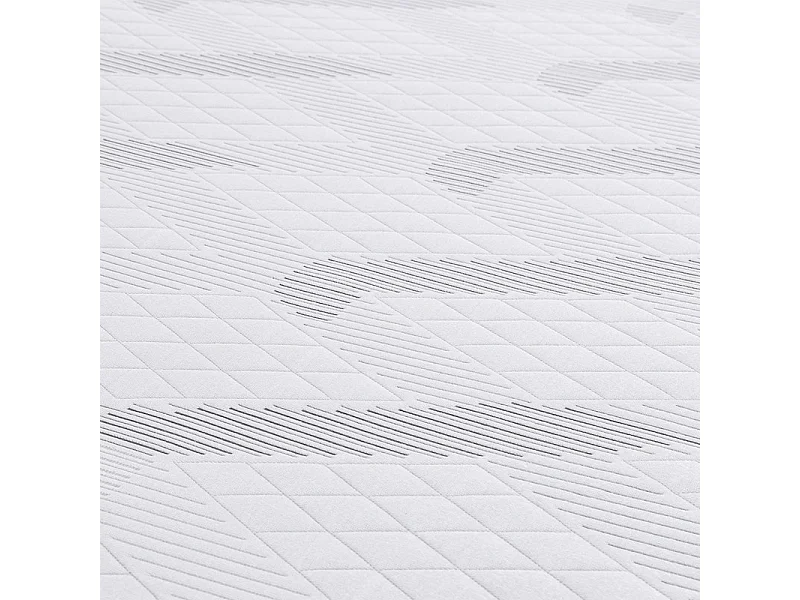 Surmatelas 90x190 cm ep 5,3 cm mousse mémoire de forme, housse stretch déhoussable, base antidérapante - PLUME