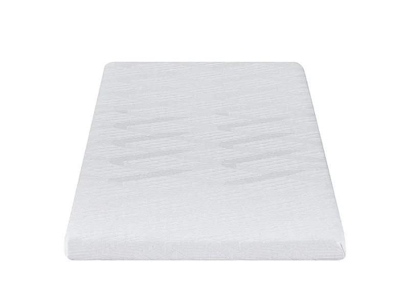Surmatelas 90x190 cm ep 5,3 cm mousse mémoire de forme, housse stretch déhoussable, base antidérapante - PLUME