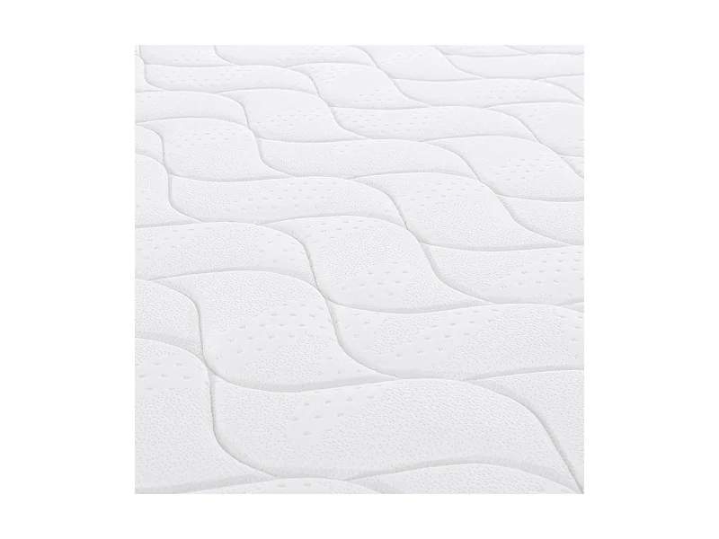 Matelas 160x200 cm ep 25 cm ressorts ensachés + mousses de confort, bords renforcés - THENEST
