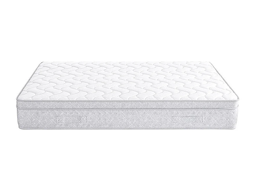 Matelas 160x200 cm ep 25 cm ressorts ensachés + mousses de confort, bords renforcés - THENEST