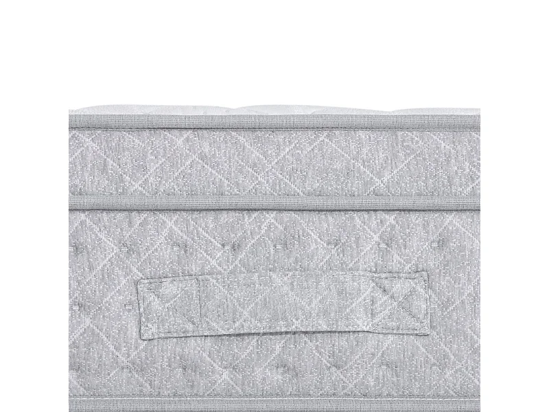 Matelas 160x200 cm ep 25 cm ressorts ensachés + mousses de confort, bords renforcés - THENEST