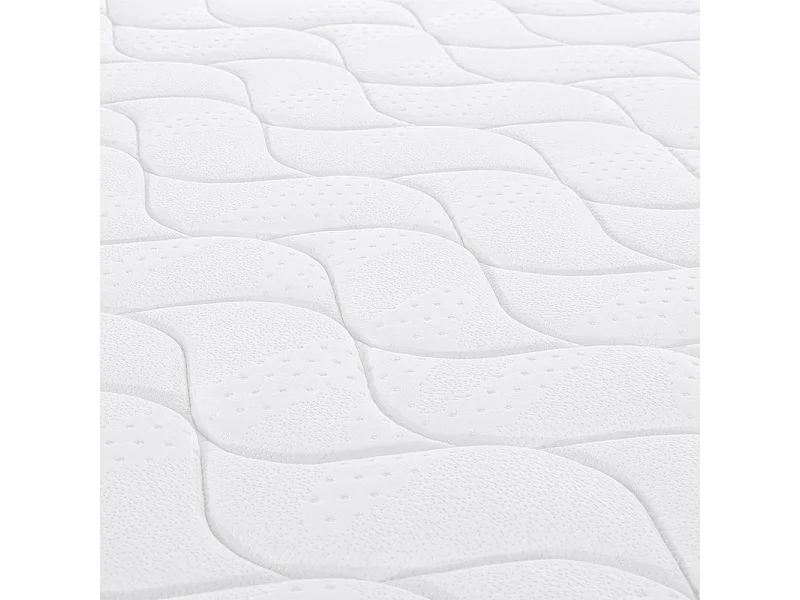 Matelas 160x200 cm ep 25 cm ressorts ensachés + mousses de confort, bords renforcés - THENEST