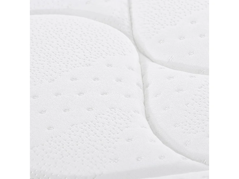 Matelas 160x200 cm ep 25 cm ressorts ensachés + mousses de confort, bords renforcés - THENEST