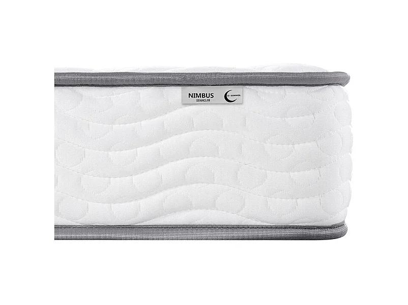 Matelas 140x190 cm ep 15 cm mousse haute densite 35 kg/m3 + gel mémoire de forme - NIMBUS