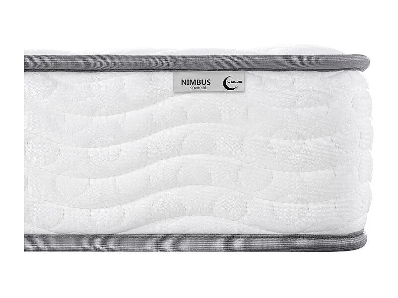 Matelas 140x190 cm ep 15 cm mousse haute densite 35 kg/m3 + gel mémoire de forme - NIMBUS